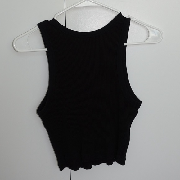 UNIQLO - Ribbed Racer Back Cropped Tank Top - Picture 3 of 6